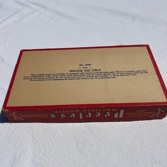 Vintage NOS GE Peerless Decorating Christmas lights- - Picture 6 of 6